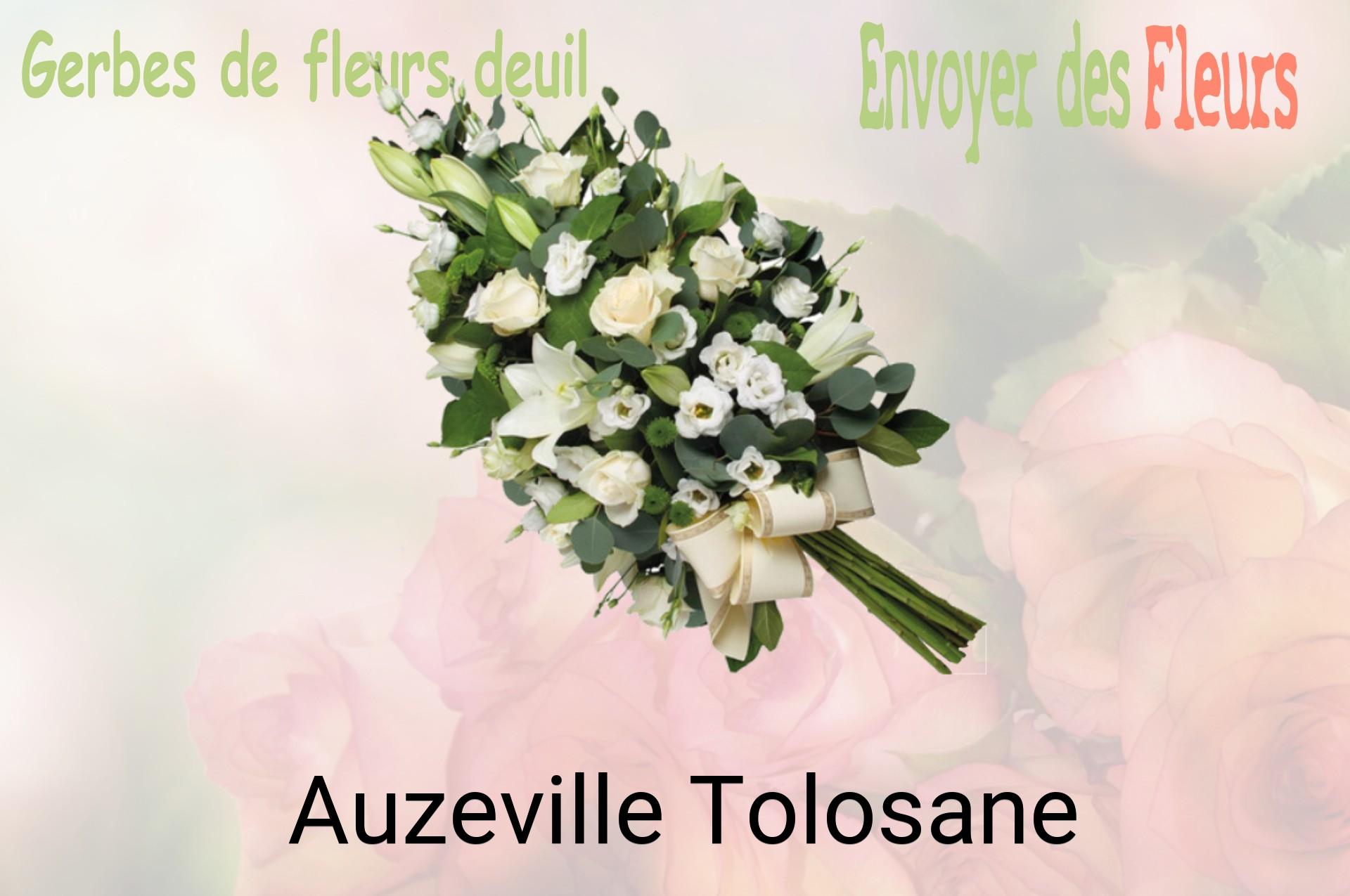 Gerbe de fleurs de deuil livrée à Auzeville-Tolosane